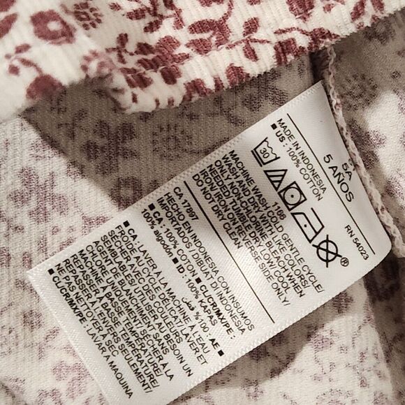 OLD NAVY Long-Sleeve Button-Front Corduroy Swing Dress for Toddler Girls 4T - Picture 7 of 8